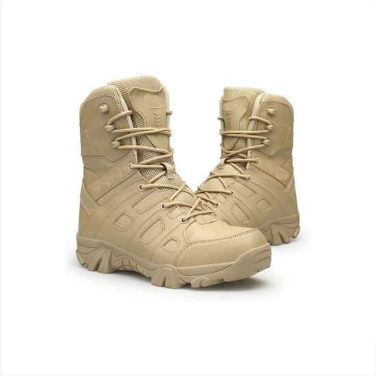 custom design outdoor camping army military combat tactical boots for mens
