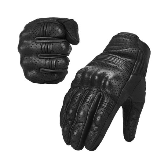 black Anti-slip full finger riding racing motocross gloves