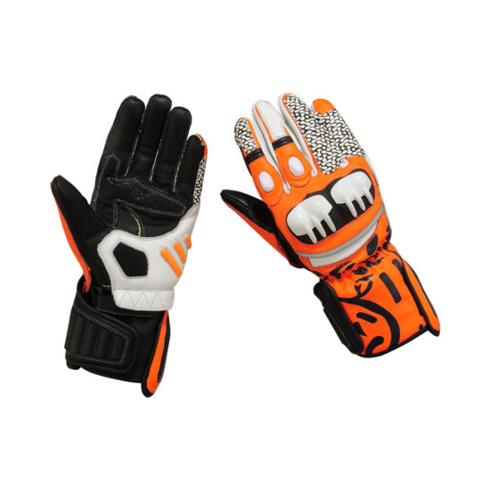 high quality custom your own design motorbike leather gloves