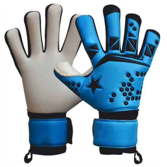 PU Hand Back Anti-Slip Latex Palm Football Soccer Gloves 2022