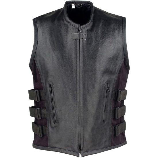 new fashion custom cowhide leather vest 2022